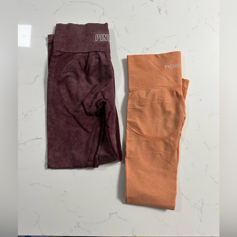 Two active wear leggings